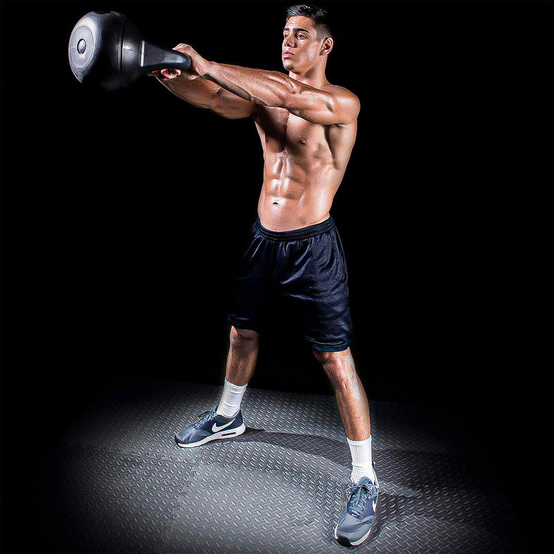 Pesa Rusa 8kg Pesa Kettlebell Mancuerna Ejercicio Crossfit Negro