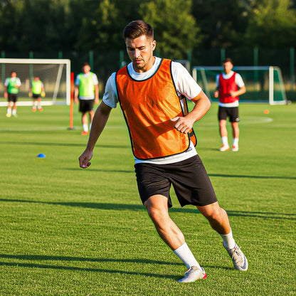 Chaleco Deportivo Adulto Petos Entrenamiento Chaleco Futbol Naranja Unica