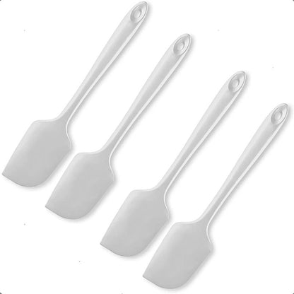Espatula Silicona Mezquino Silicona Pack 4 Espatulas 36 Cm Espatula Reposteria Multiusos Acero Inoxidable Okshop Mezquinos Silicona Pasteles Libre Bpa Antiadherente Espatulas Cocina Blanco