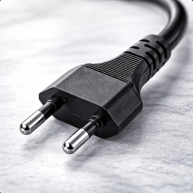 Cable De Alimentación Cable De Poder 3 Clavijas Cable 1.5 M Negro