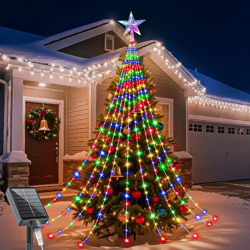 Luces Arbol Navidad Guirnaldas Solares Luces Navidad Solar Multicolor