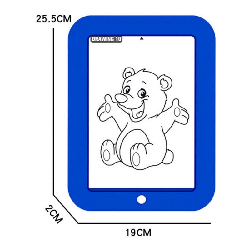Pizarra Magica Led Juego De Pintar Colores Para Mesa Niños