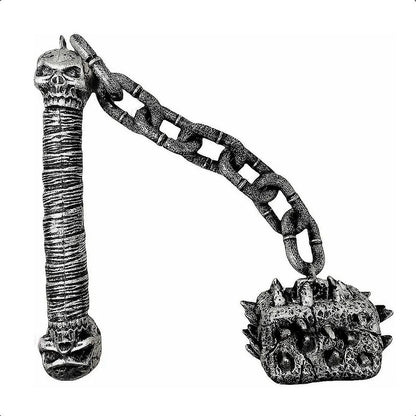 Juguete Plástico De Halloween Maza Mangual Con Cadena