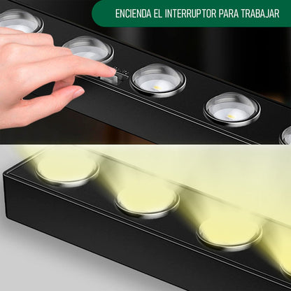 Pack X8 Aplique De Pared Lampara Led Focos Exterior Solar