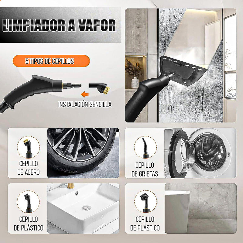 Limpiador A Vapor Limpiadora Vapor Limpiador Vapor Portátil Blanco