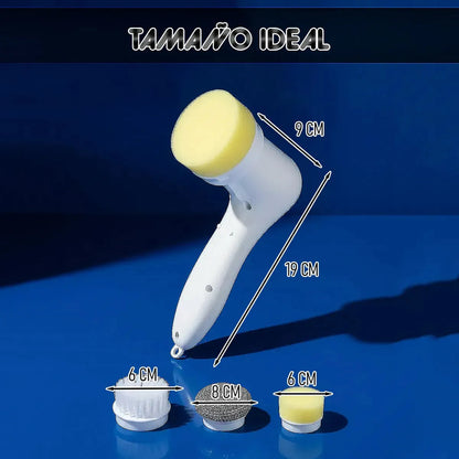 Cepillo Electrico Limpieza Cepillos De Limpieza Cepillos Limpieza Okshop Limpiador Eléctrico Giratorio Cepillo De Mano... Blanco