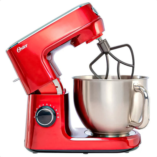 Batidora Con Pedestal Torta Queque Amasadora De Pan 5 Litros Rojo 50 Hz / 60hz