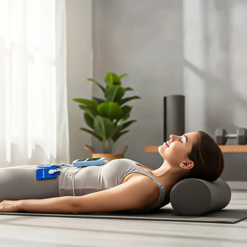 Electroestimulador Muscular Electrofisicos Tens 4 Electrodos Ok Shop Estimulador Nervioso Recargable Masajeador Electrónico De Pulsos Máquina De Fisioterapia Portátil Electroestimulador