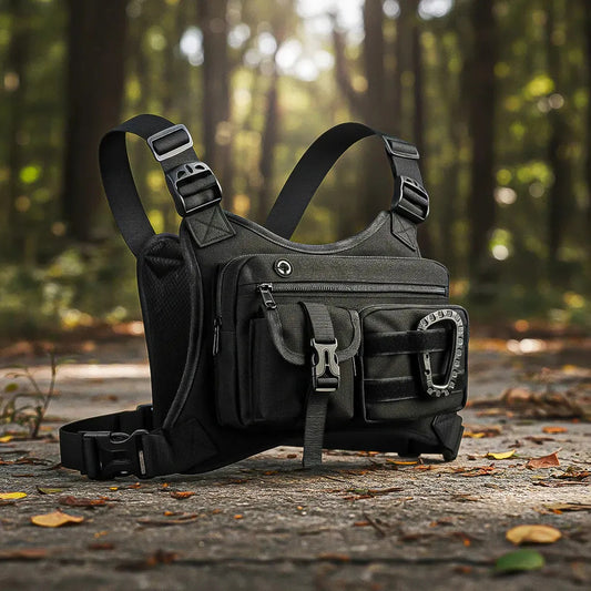 Bolso Táctico De Pecho - Para Pesca Y Outdoors Negro