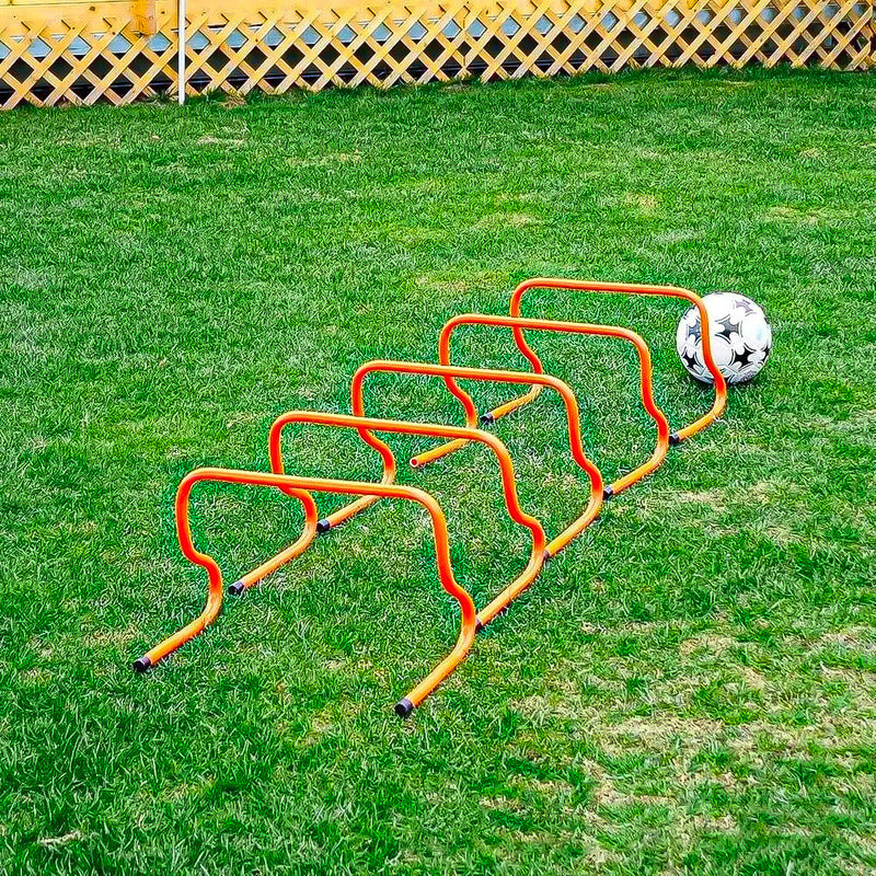 Pack 2 Valla De Entrenamiento Valla De Salto 15cm Vallas Fut Naranja