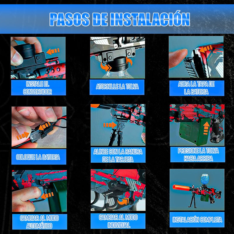 Pistola Hidrogel Pistola Aumatica Pistola Electrica Juguetes Multicolor