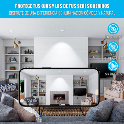 Pack X3 Ampolleta Led Gu10 7w Lampara Led Gu10 38° Blanco Frío