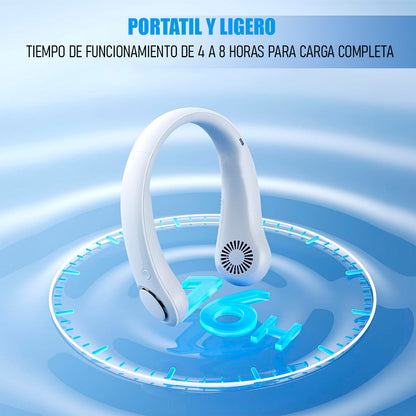 Ventilador De Cuello Portatil Recargable Mini Ventilador Usb
