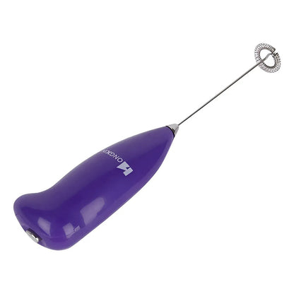 Batidora Manual Okshop Violeta Portátil Para Café Leche Y Huevos