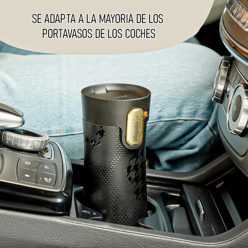 Vaso Térmico Contigo De Acero Inoxidable, 473 Ml Beige Con Tapa Antiderrame Lisa