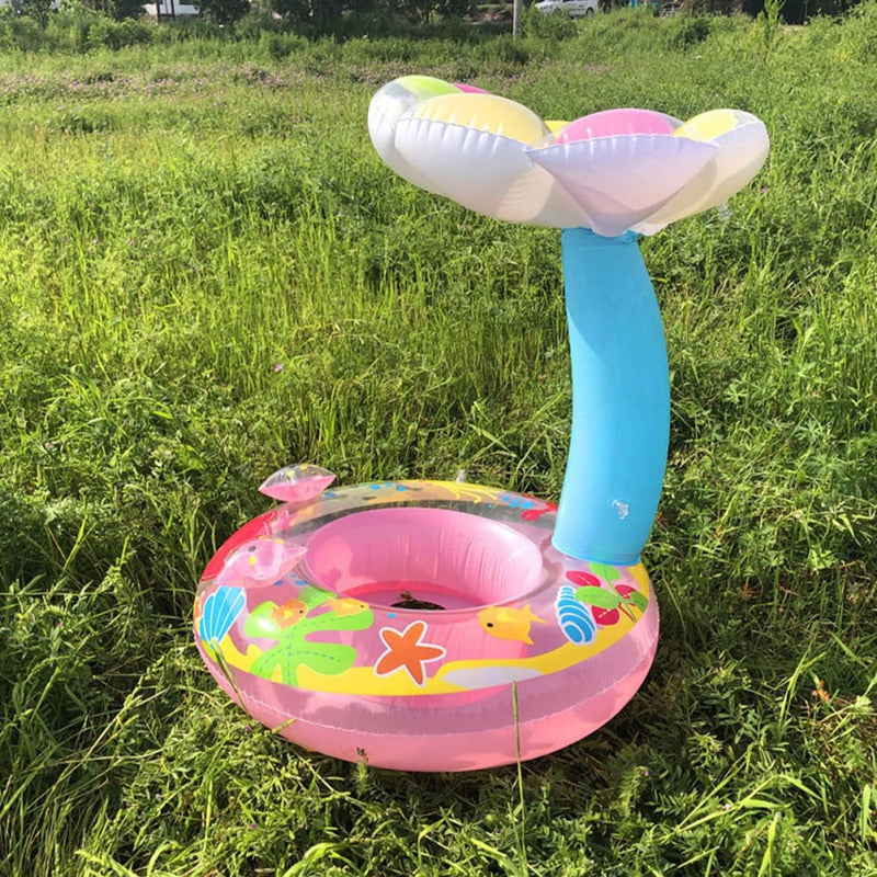 Flotador Con Sombrilla De Playa Flotador De Natacion Piscina