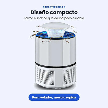 Lampara Matamosquitos Usb Insecto Repelente Moscas Lampara Okshop Lámpara Mata Zancudos Usb Trampa Mosquitos Silenciosa Lampara Antimosquitos Electrico Lámpara Eléctrica Antimosquitos Okshop Blanco