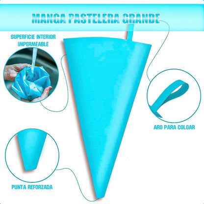 Mangas Reposteria Manga Pastelera Silicona Manga Decorativa Azul