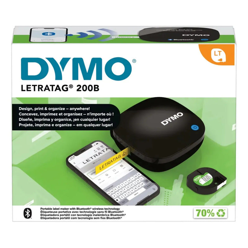 Etiquetadora Dymo Portátil Térmica Con Bluetooth Y Sin Pilas Incluidas Negro