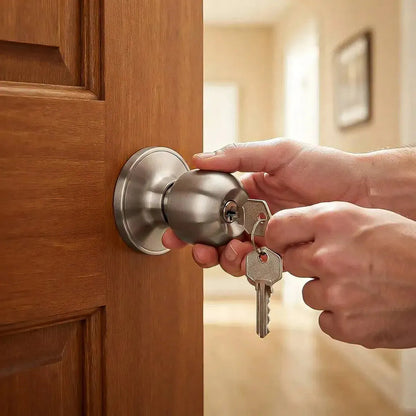 Cerradura Chapa Para Puertas Chapa Dormitorio Cerradura Baño Oskhop Chapa Pomo Con Llave Para Puerta Oficina Bodega Chapa Para Puerta Tipo Pomo Con Cilindro Y 3 Llaves Cerradura Para Baño Oskhop Gris