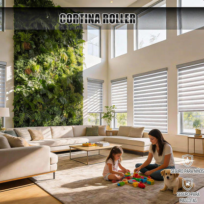 Cortinas Roller Cortina Roller 100x200cm Persianas Enrollabl Blanco