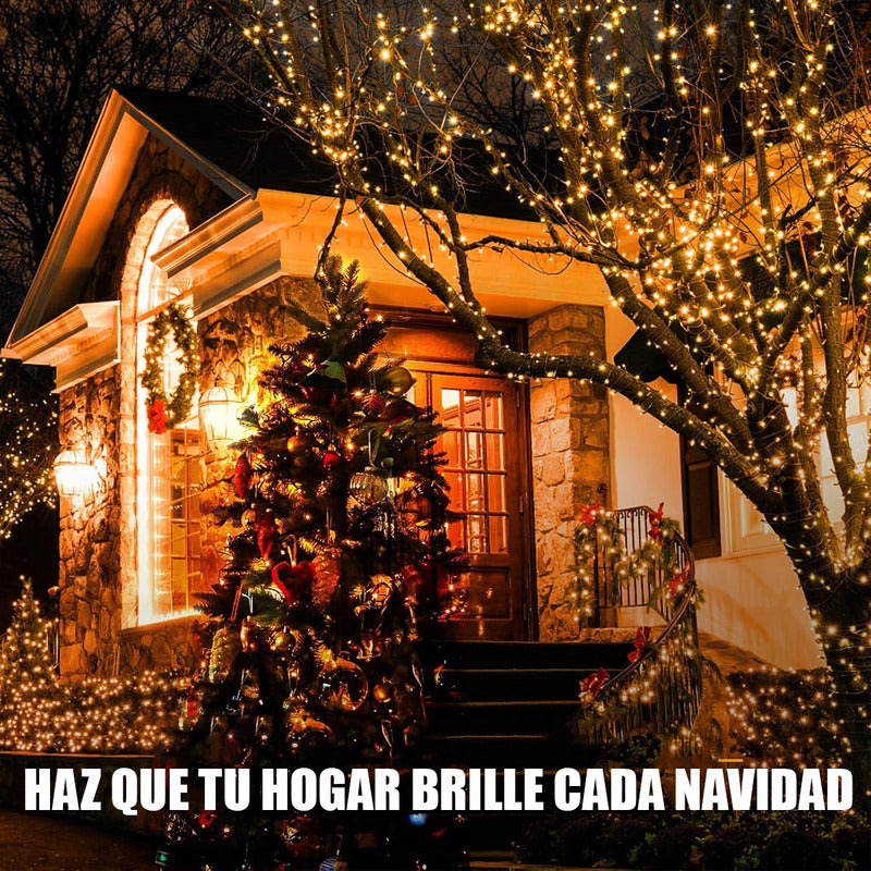 Luces Navidad Guirnalda 200 Led Cadena Luces Led Navidad 12m