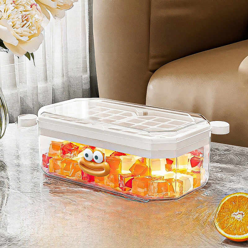 Cubeteras Hielo Cubetas De Hielo Con Tapa Bandeja Para Hielo Blanco