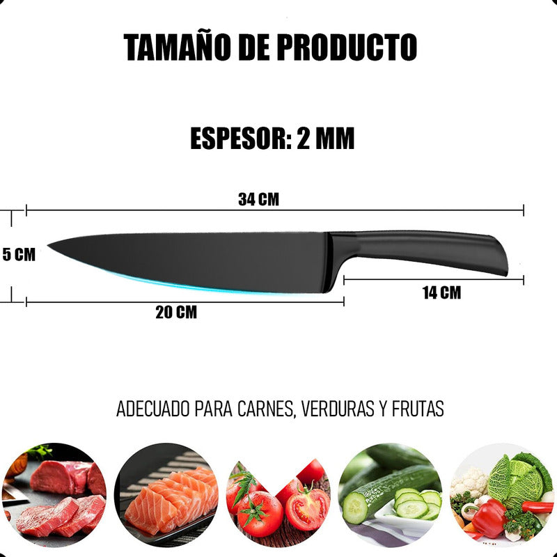 Cuchillo De Cocinero Cuchillo Chef Profesional Cuchillo 8 In