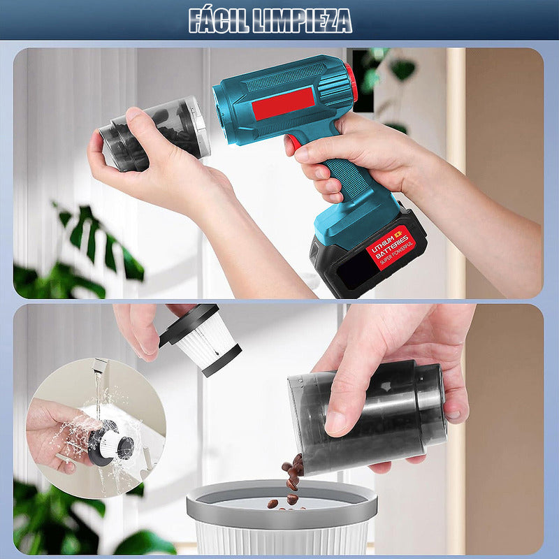 Aspiradora Inalambrica Auto Aspiradora Portatil Auto Aspirad Azul