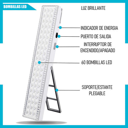 Luces De Emergencia Led Luces De Emergencia Recargable 60led