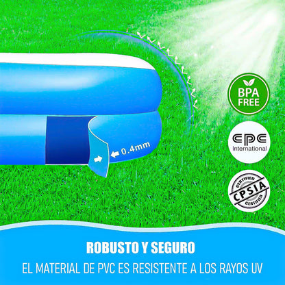 Piscina Para Niños Piscina Rectangular Familiar 3 Metros Azul