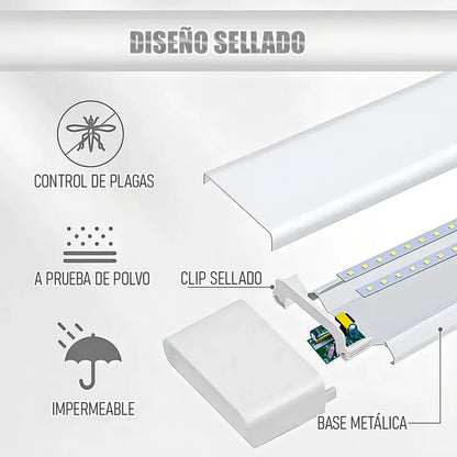 Lamparas Para Techo Barra Led Regleta Led Lampara Led Techo Lampara De Techo Regleta Led Lampara Regleta Plana Lámparas De Techo Lampara Led Blanco