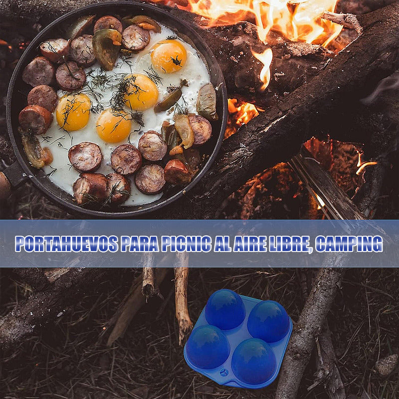 Pack 2 Organizador Huevos Dispensador De Huevos Porta Huevo Naranja