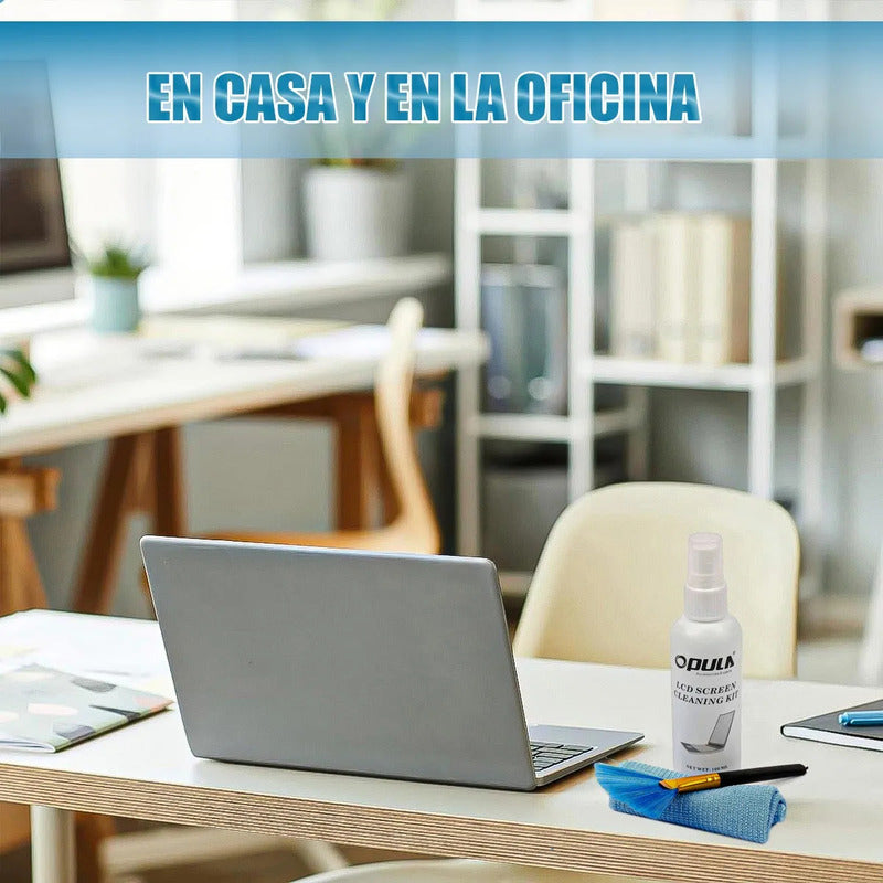 Kit Limpia Pantalla Lcd Spray Okshop Pack 2 Antiestático Con Brocha Y Paño
