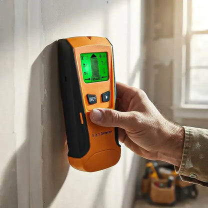 Detector De Pared Okshop 3 En 1 Para Madera, Metal Y Cables De Corriente Naranja