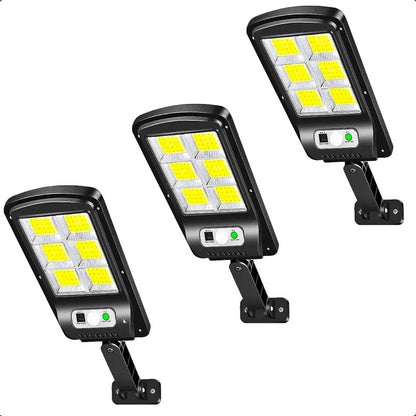 Pack 3 Foco Led Solar Foco Solar Exterior Focos Foco Solar Negro Blanco Frío
