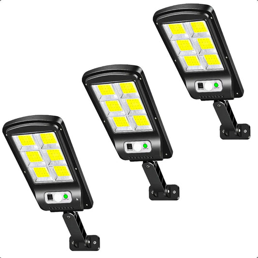 Pack 3 Foco Led Solar Foco Solar Exterior Focos Foco Solar Negro Blanco Frío