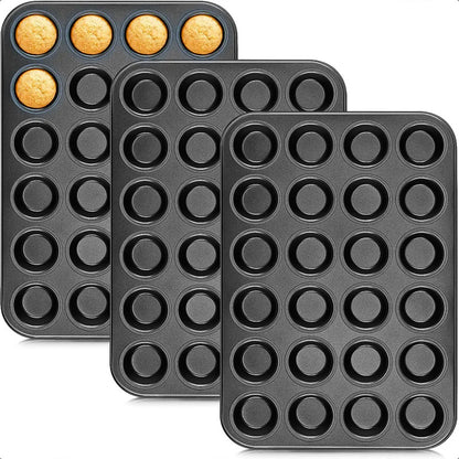 Pack 3 Moldes Cupcakes Moldes 24 Cupcake Moldes Reposteria Gris