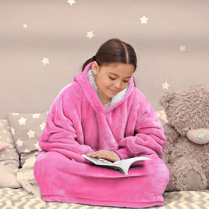 Poleron Peludo De Niña Poleron Con Capucha Niño Polerones Poleron Gigante Poleron Sherpa Frio Invierno Pijama Polar Manta Sherpa Polerón Niño Poleron