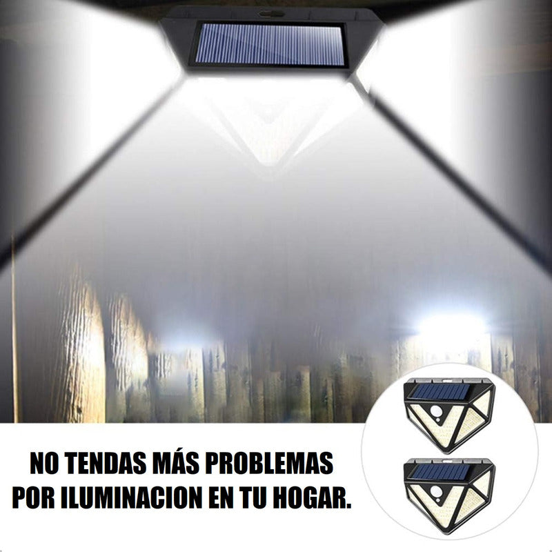 Lamparas Solares Jardin Farol Solar Exterior Foco Led Farole Negro
