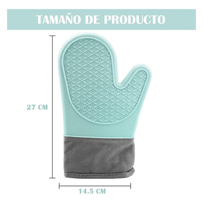 Pack X2 Guantes Para Horno Toma Ollas Guantes De Silicona