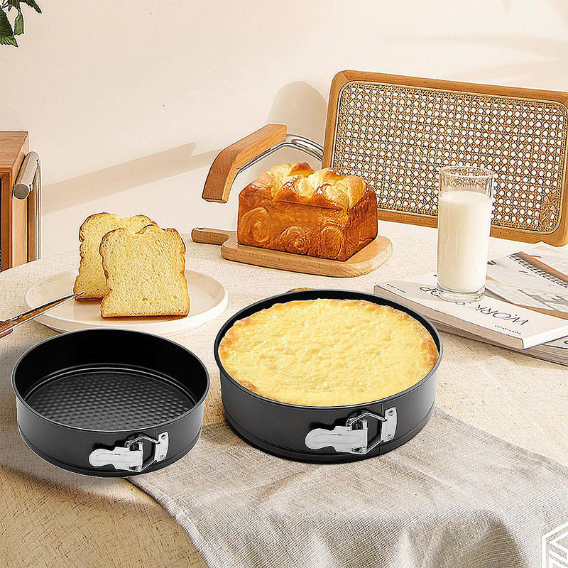 Moldes Para Tortas Redondos Pack 6 Moldes Desmontables Molde Gris