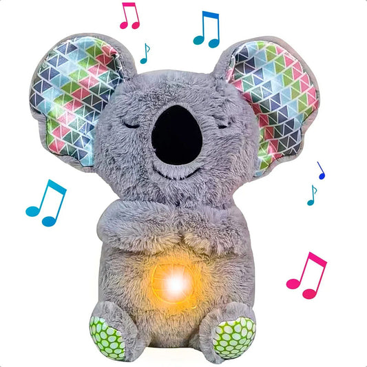 Peluche Que Respira Peluche Musical Peluche Anti Ansiedad Koala De Peluche Relleno Algodon Sintetico Peluches Alivia Ansiedad Con Movimiento Felpa Sonidos Respiracion Koala/gris Okshop