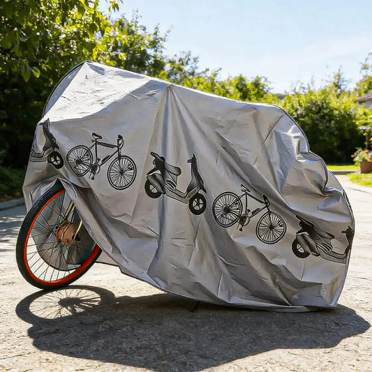 Funda Para Bicicleta Okshop Impermeable De Plástico Gris Unica