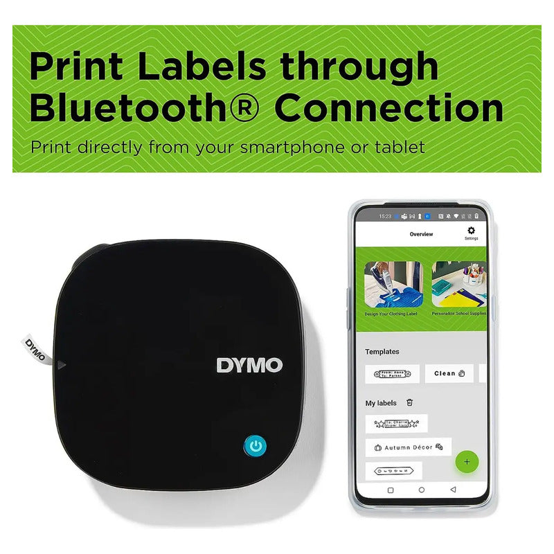 Etiquetadora Dymo Portátil Térmica Con Bluetooth Y Sin Pilas Incluidas Negro