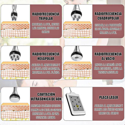 Maquina Cavitacion 6 En 1 Radiofrecuencia Facial Corporal