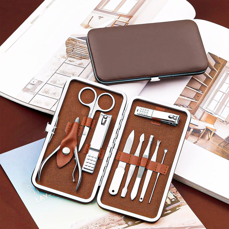 Kit De Manicura Y Pedicura  Juego 10 Pcs Manicura Profesiona
