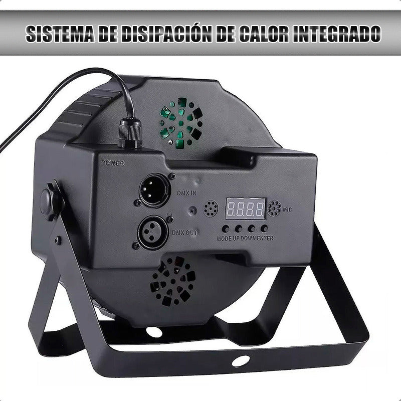 Luces De Fiesta Led Rgb Luz Discoteca 18 Led Luz Led Fiesta