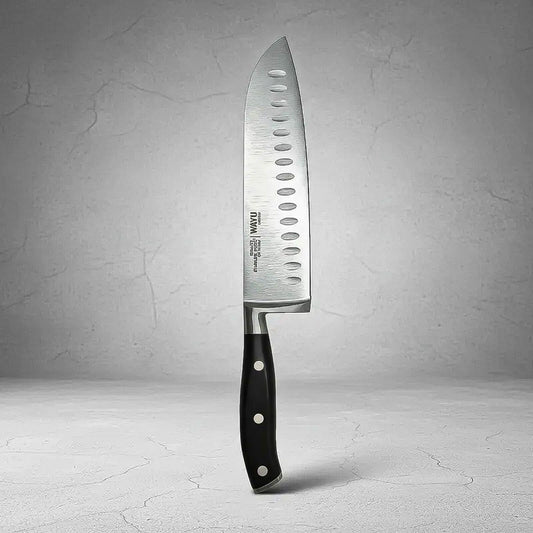 Cuchillo Chef Profesional Cuchillo Santoku Wayu Cuchillo Coc Negro