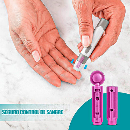Tiras Reactivas 50 Tiras Medir Glucosa 50 Lanceta Glucometro Arcashopping Tiras Para Medir Glucosa Lancetas Estériles De Calibre 30 Para Prueba De Azúcar En La Sangre Lancetas De Sangre Precisas